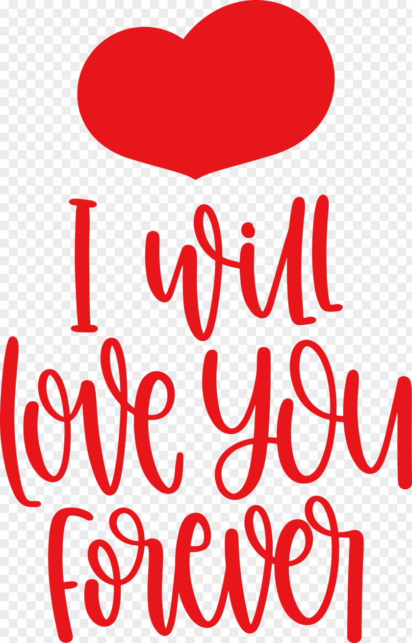 Love You Forever Valentines Day Quote PNG