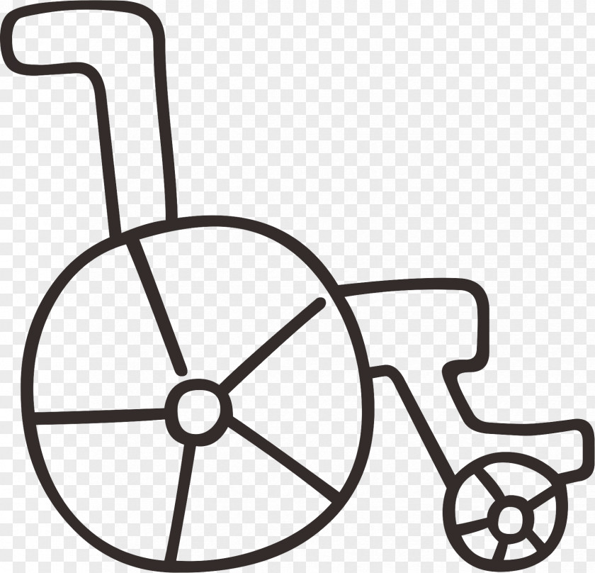 Black Wheelchair Icon PNG