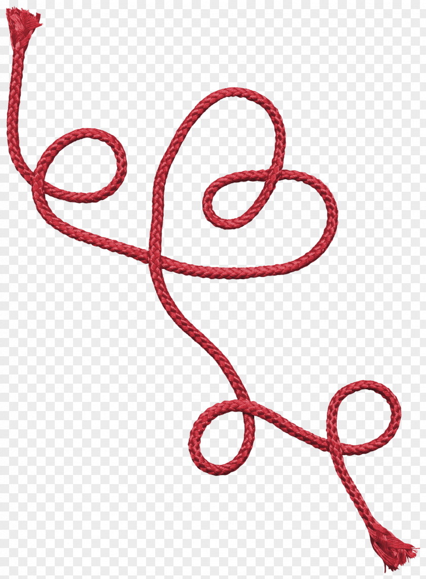 Pretty Red Rope PNG