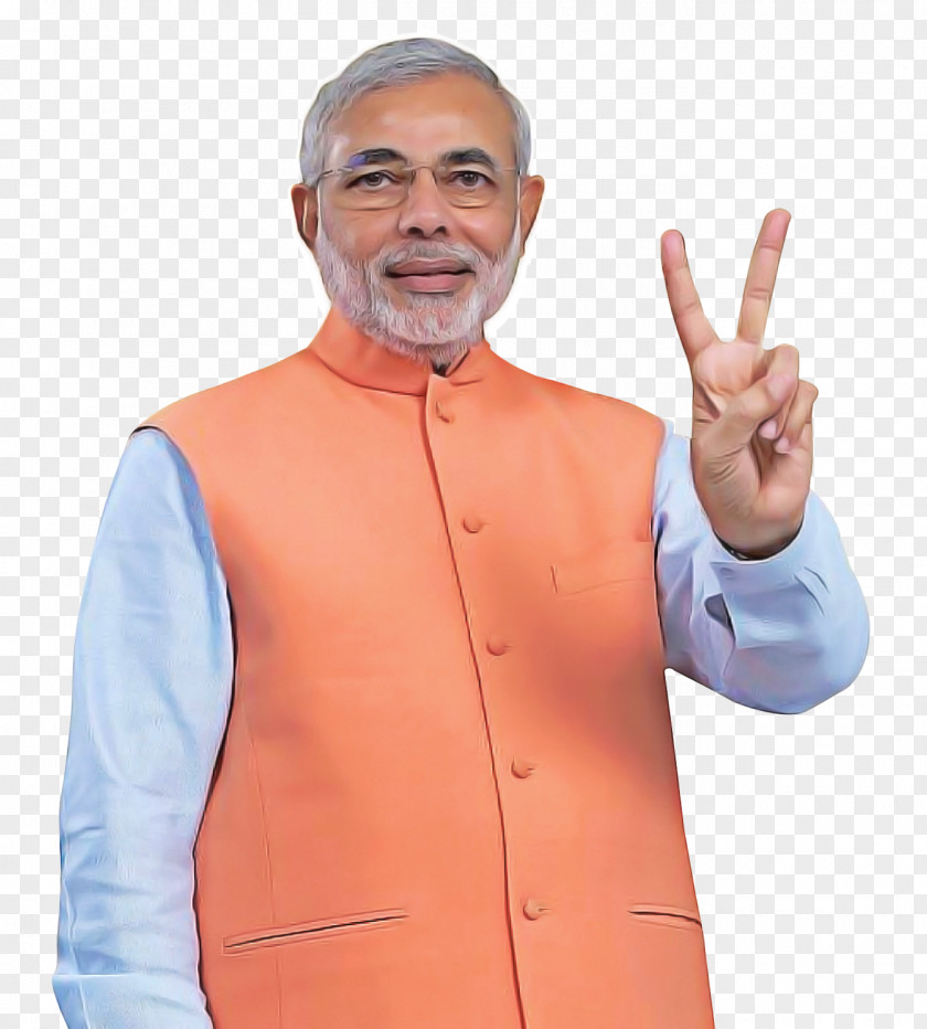 Sleeve Hand Modi Cartoon PNG