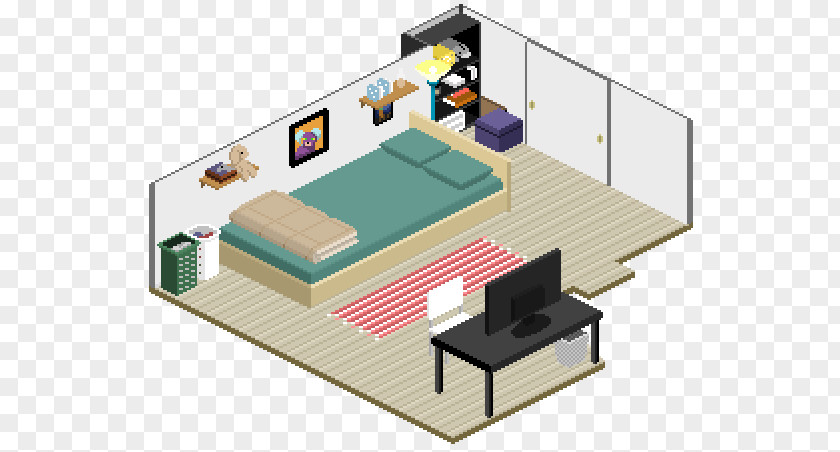 Table Pixel Art Room PNG