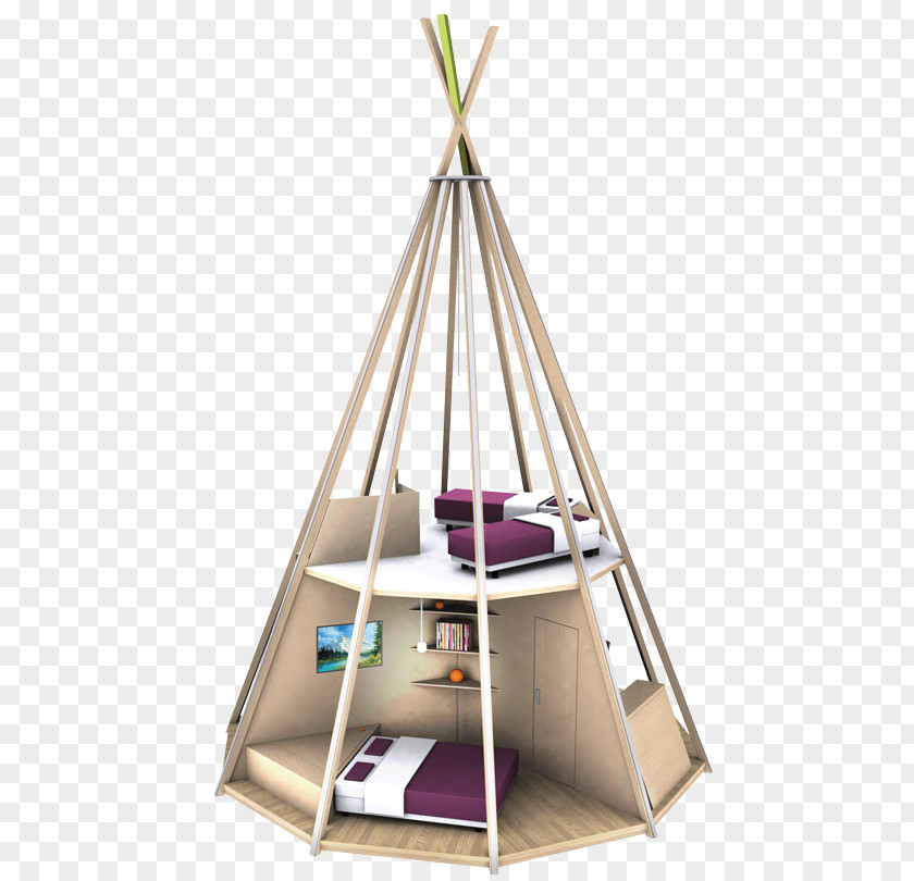 Tipi Bedroom Chalet Furniture Camping In The White Country Pond PNG
