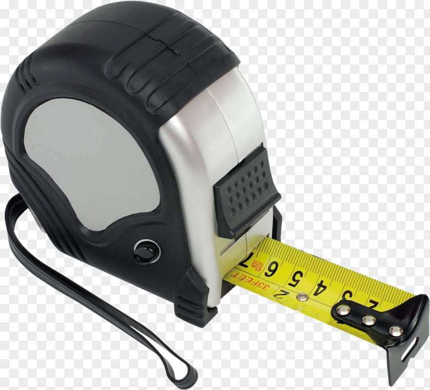 Yellow Tape Measure Measures Hand Tool Measurement Ruler PNG