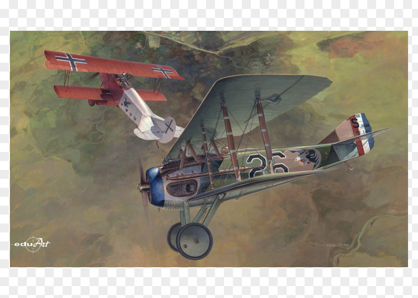 Aircraft SPAD S.XIII Fokker D.VII Eduard Airplane PNG