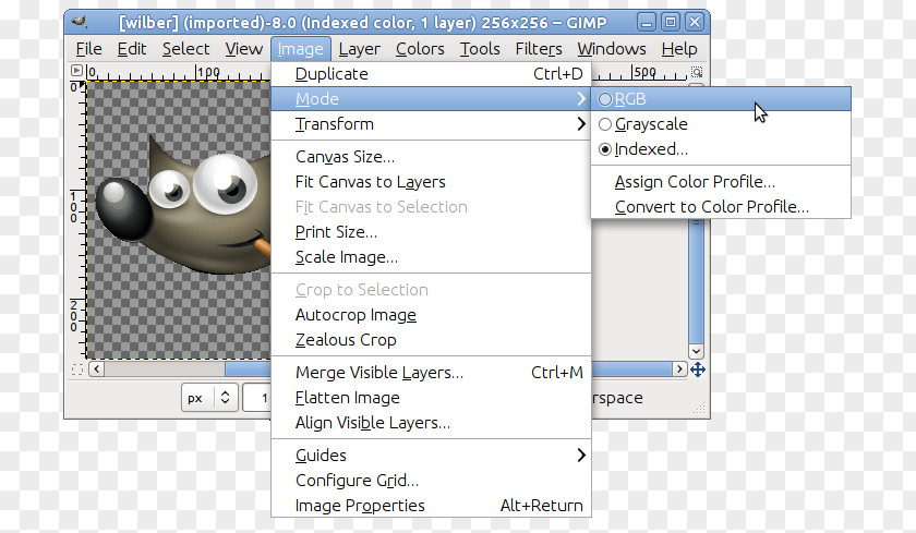 Color Mode: Rgb GIMP Image Editing Screenshot PNG
