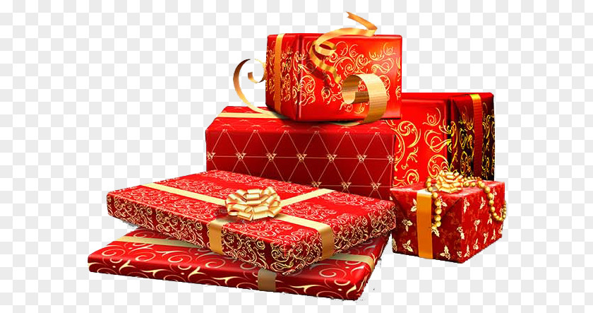 Gift Box Birthday Chinese New Year PNG