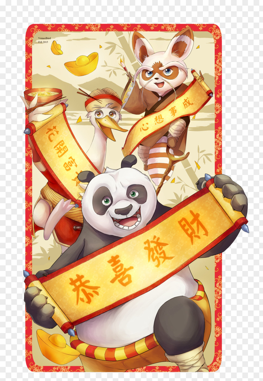 Happy Chinese New Year Po Giant Panda Mr. Ping Tigress PNG