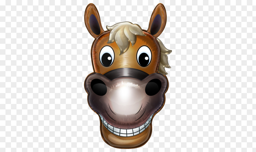 Horse Head Mask Cartoon Clip Art PNG