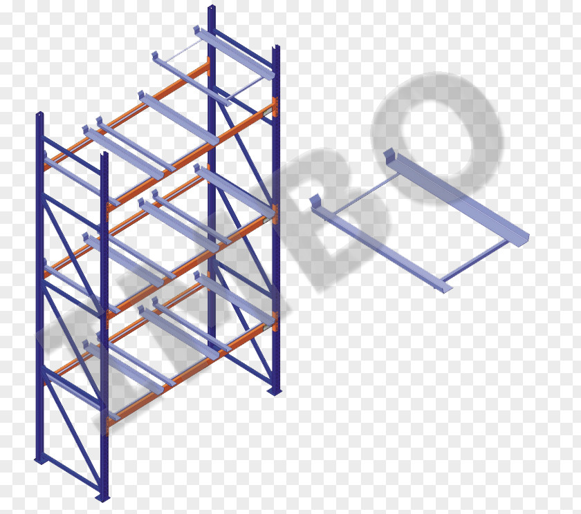 Pallet Racking Steel Line Angle PNG