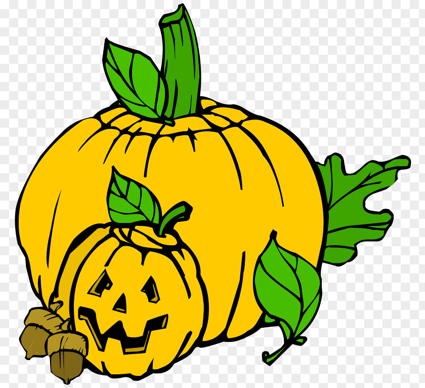 Pumpkin To Color Jack-o'-lantern Clip Art Halloween Pumpkins Openclipart PNG