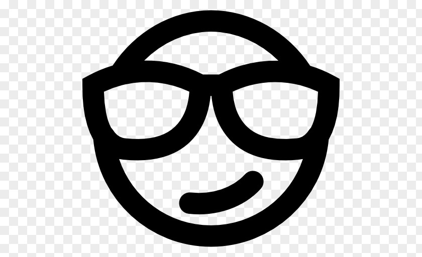 Smiley Glasses Line Text Messaging Clip Art PNG