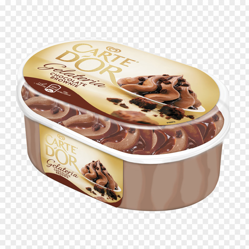 Ice Cream Chocolate Brownie Milk Carte D'Or PNG