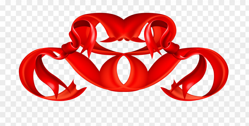 Symmetrical Red Ribbon Download Euclidean Vector PNG