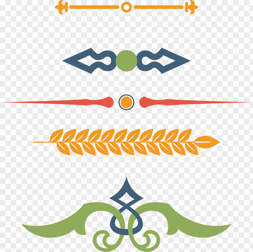 Vector Hand-painted Dividing Line Euclidean Clip Art PNG