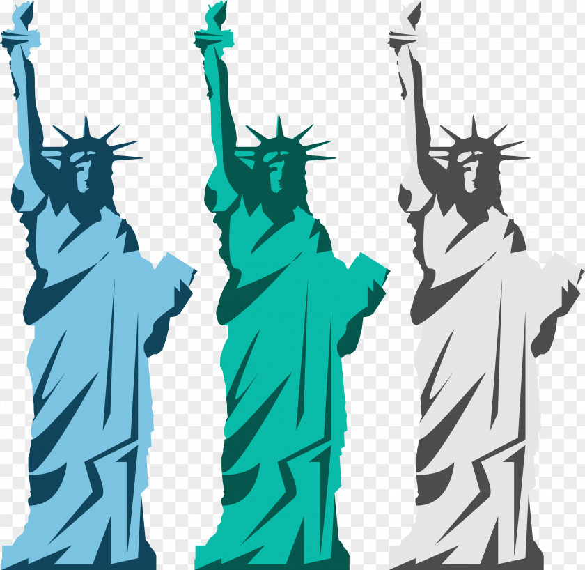 Vector Statue Of Liberty Illustration PNG