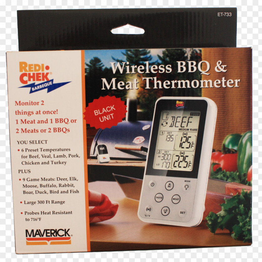 Buffalo Plaid Moose Barbecue Sauce Meat Thermometer Grilling PNG