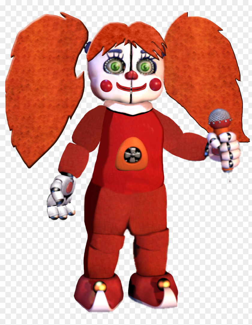 Circus Five Nights At Freddy's: Sister Location Infant Stuffed Animals & Cuddly Toys Clown PNG