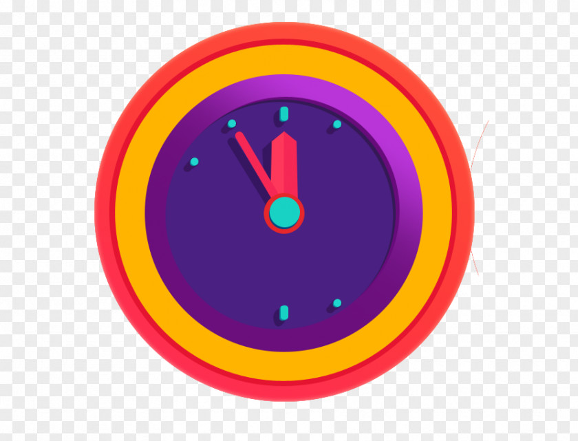 Creative Cartoon Clock Graphic Design PNG