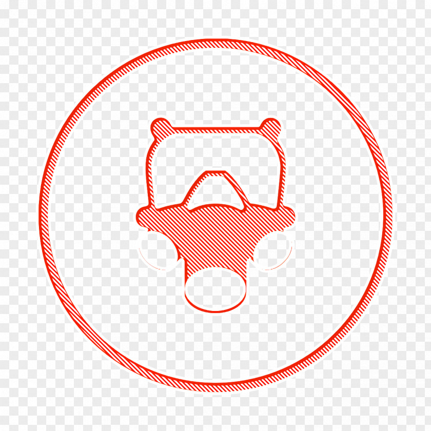 Facial Hair Logo Red Nose Line Mouth Circle PNG