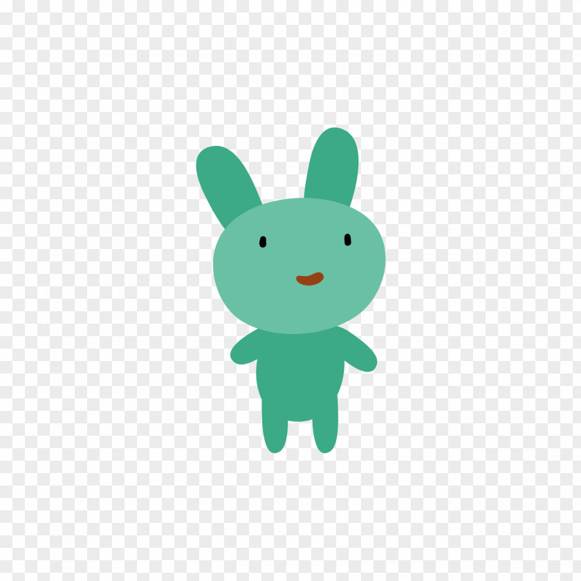Green Cartoon Rabbit Animal Download PNG