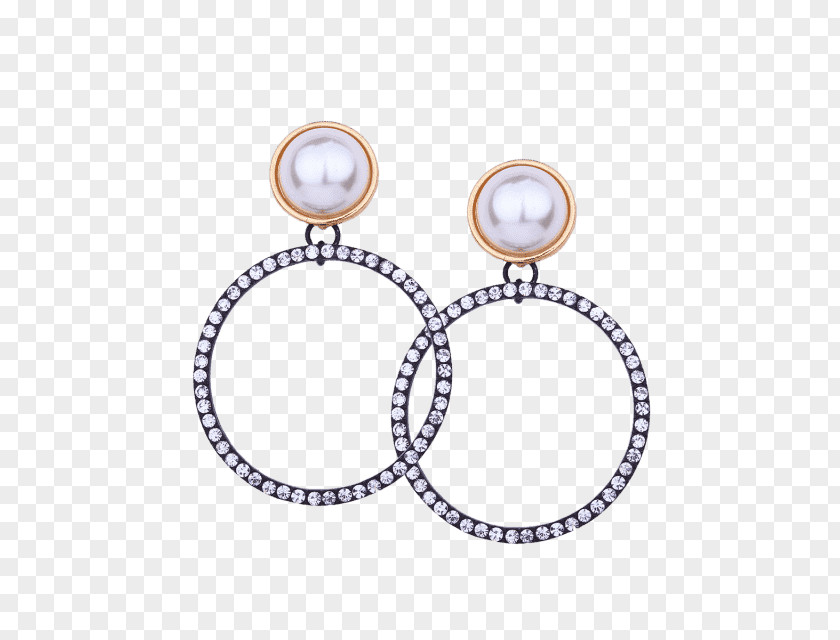 Necklace Pearl Earring Imitation Gemstones & Rhinestones Diamond Simulant PNG