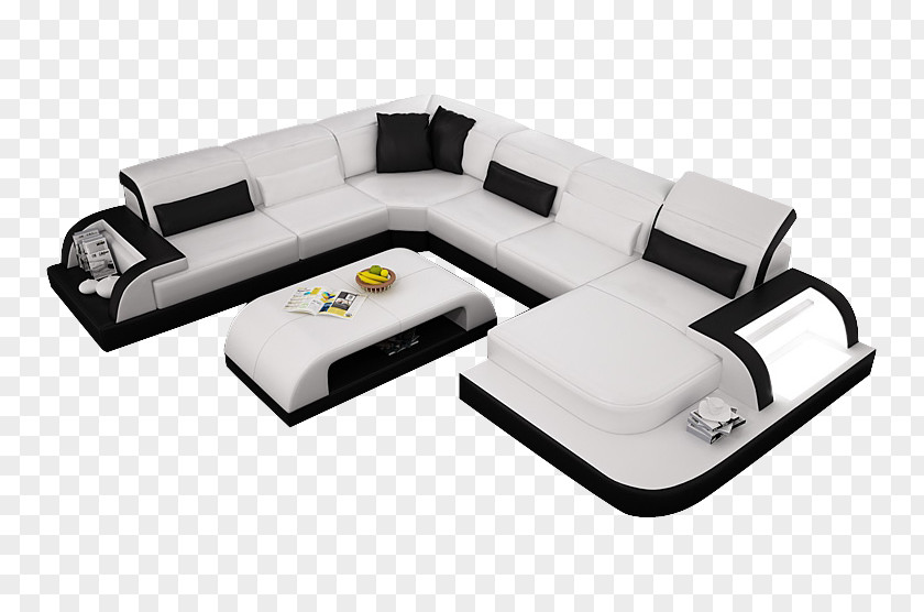 Sofa Top View Couch Furniture Living Room Chair Leather PNG