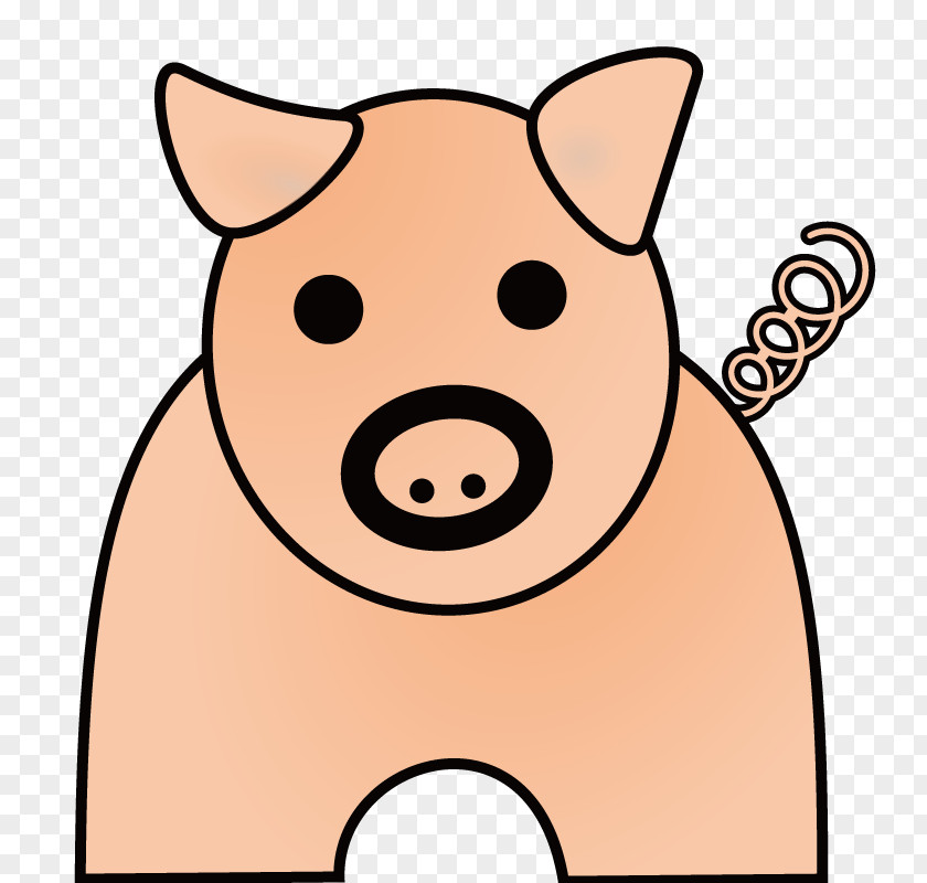 Stick Figure Pig Porky Domestic Clip Art PNG