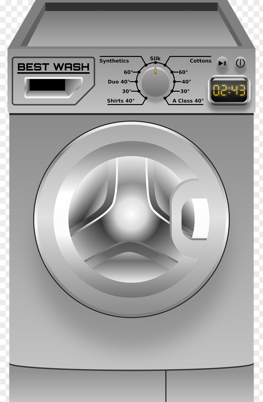 Washing Machine Machines Combo Washer Dryer Laundry Clothes PNG