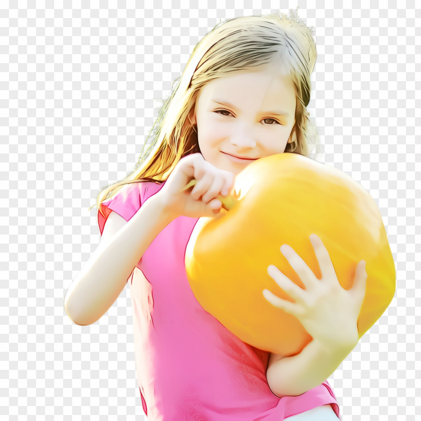 Play Smile Child Yellow Toddler Hand Ball PNG