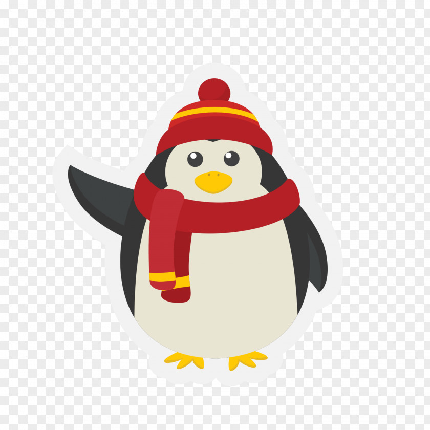 Christmas Penguin Cartoon PNG