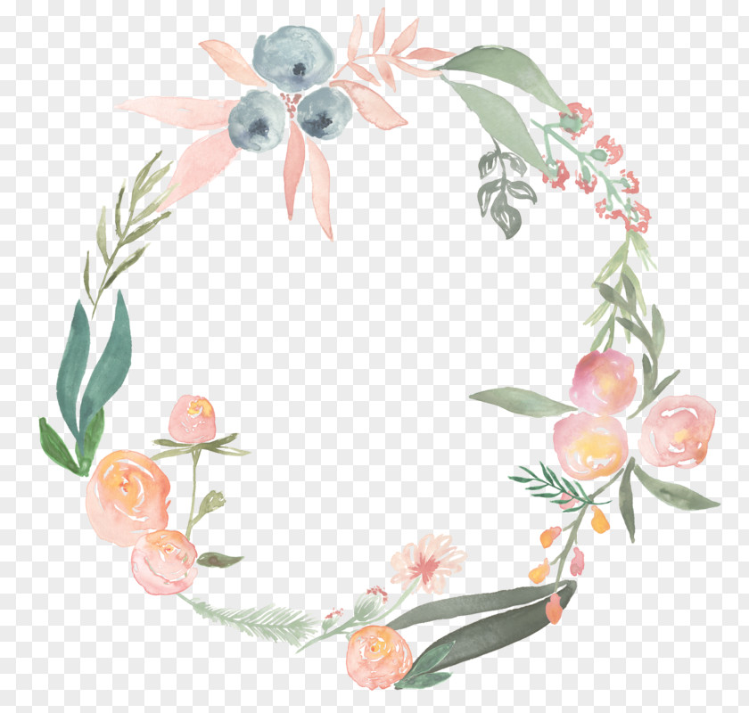 Floral Wreath Watercolor Painting Flower Photography Clip Art PNG