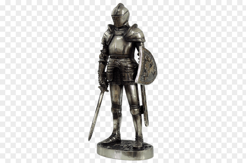 Knight Plate Armour Middle Ages Figurine Statue PNG