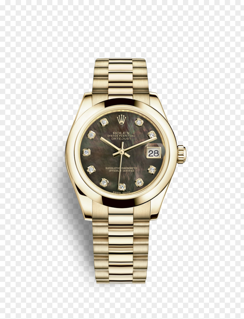 Rolex Datejust Watch Oyster Diamond PNG