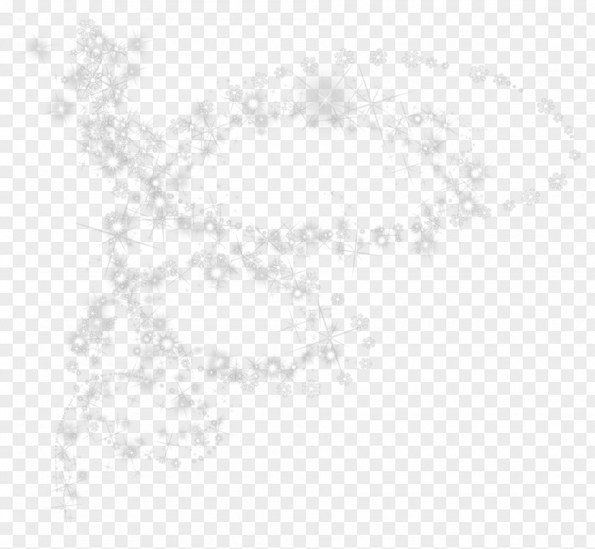 Transparent Snowflakes With Shining Effect Black And White Point Angle Pattern PNG