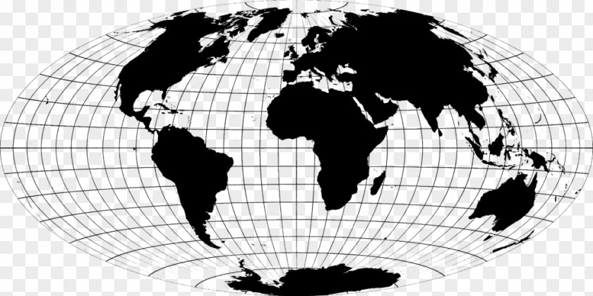 World Map Projection PNG
