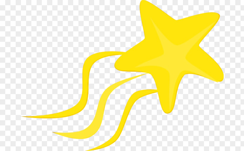 Yellow Cottage Star Drawing PNG
