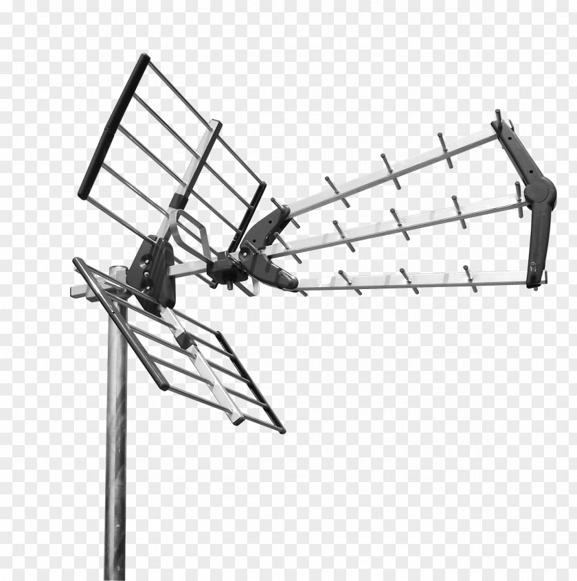 Antenna Transparent Picture Television Ultra High Frequency Telecommunication PNG