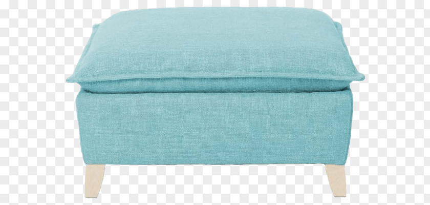 Blue Ottoman Foot Rests Chair Cushion Seat Furniture PNG