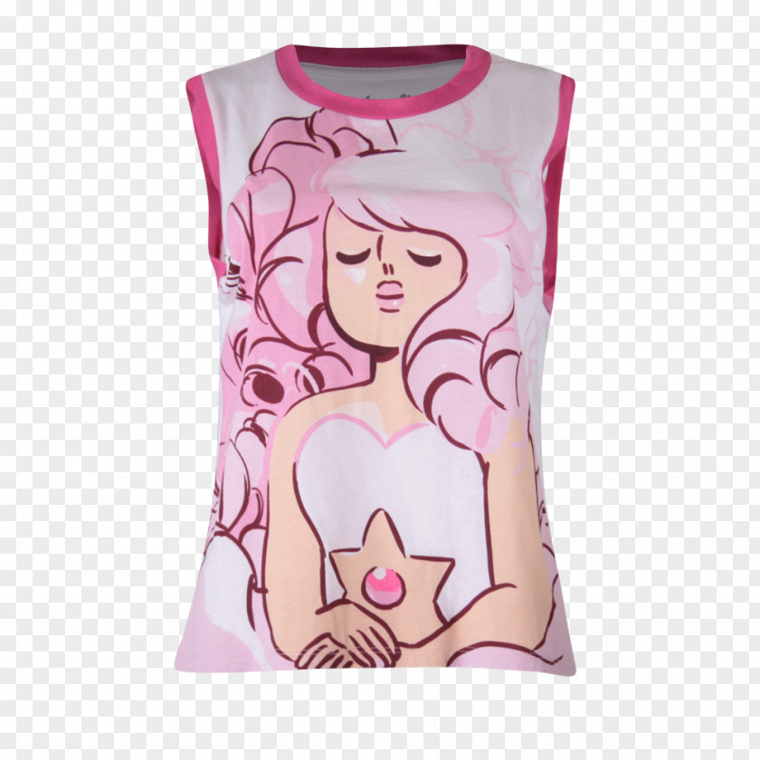 Female Steven Universe T-shirt Sleeveless Shirt Shoulder Nightwear PNG