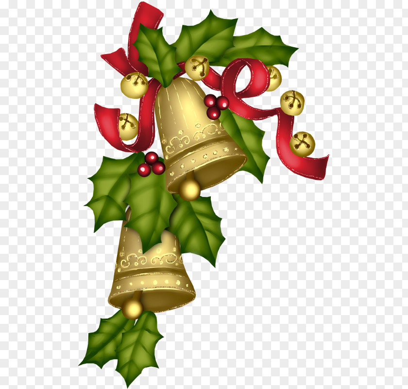 Golden Christmas Bell Carol Of The Bells Convite Clip Art PNG