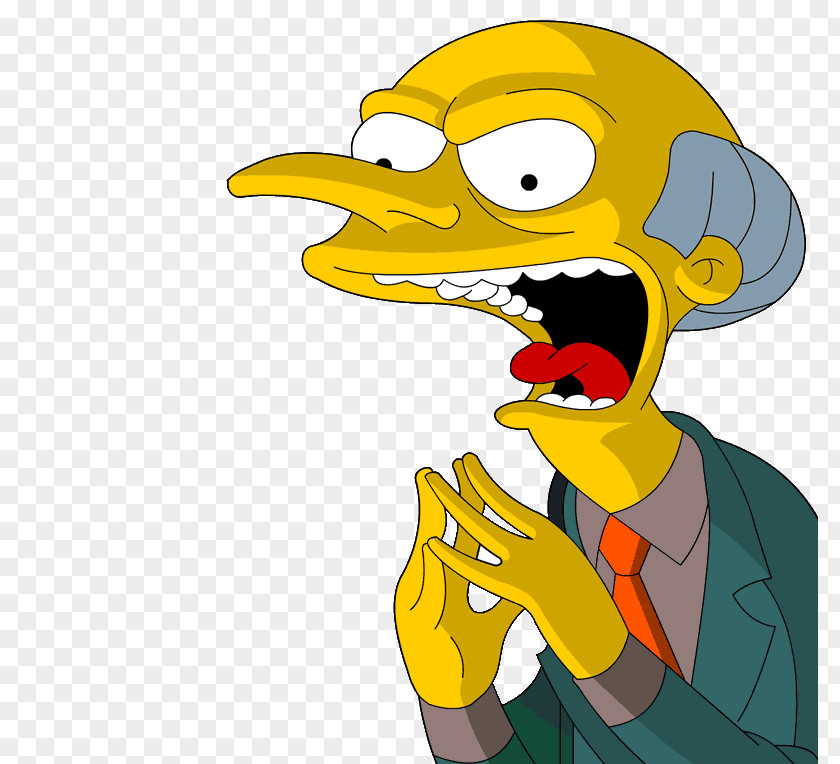 Mister Negative Mr. Burns Waylon Smithers Principal Skinner Homer Simpson Ned Flanders PNG