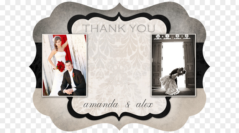 Thank You Wedding Picture Frames Love Font PNG