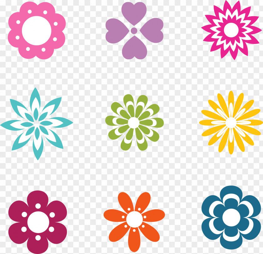Beautiful Flowers Vector Logo Flower Euclidean Icon PNG