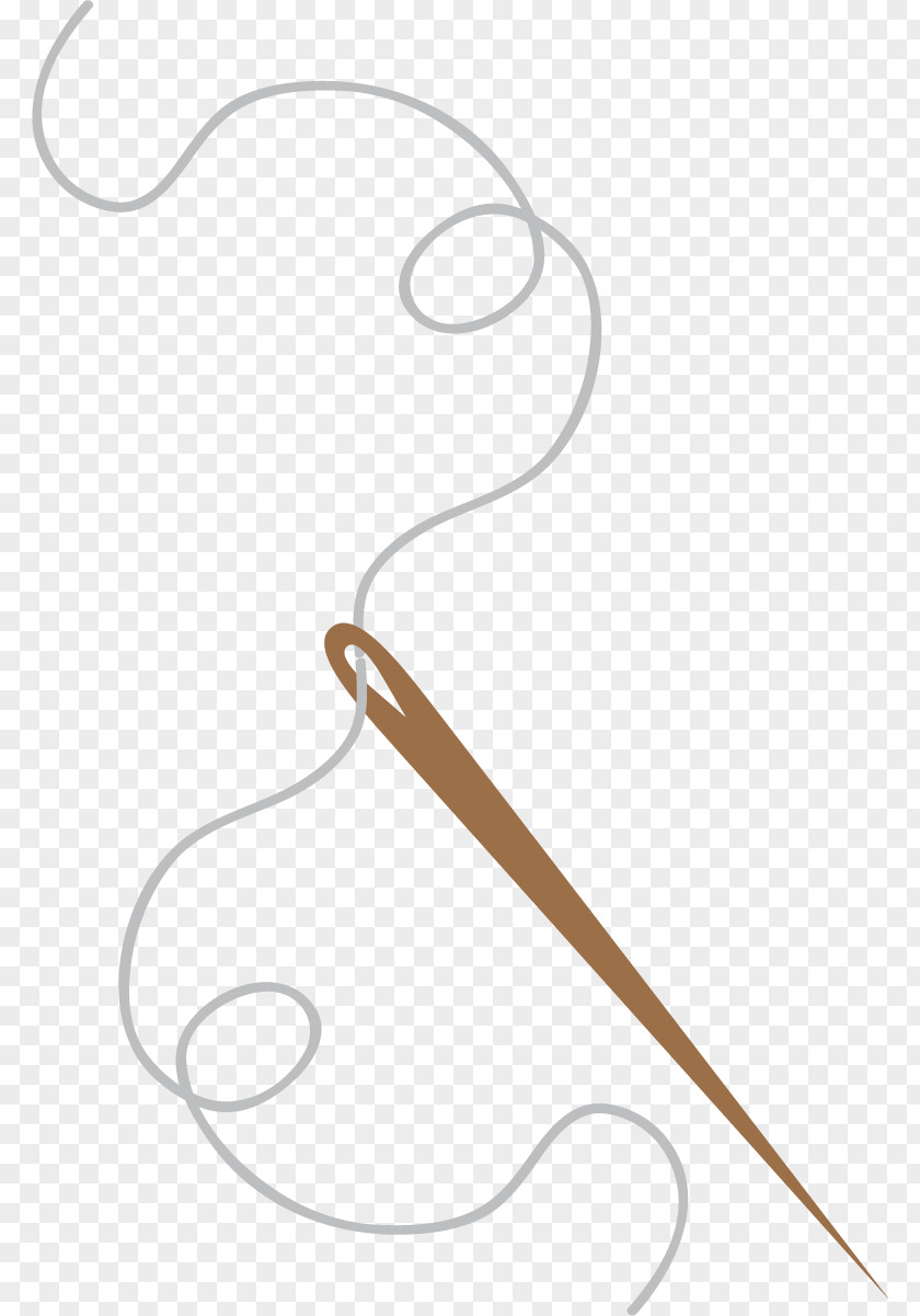 Cartoon Sewing Needle Embroidery PNG