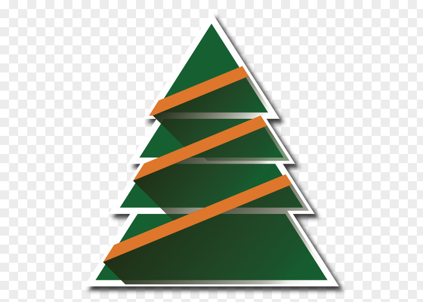 Christmas Tree Triangle PNG