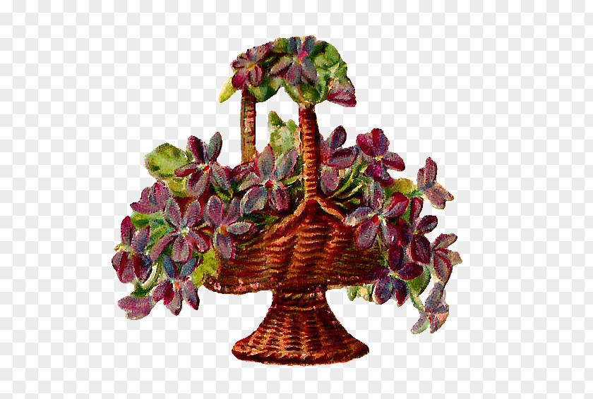 Flower Basket Floral Design Wicker Clip Art PNG