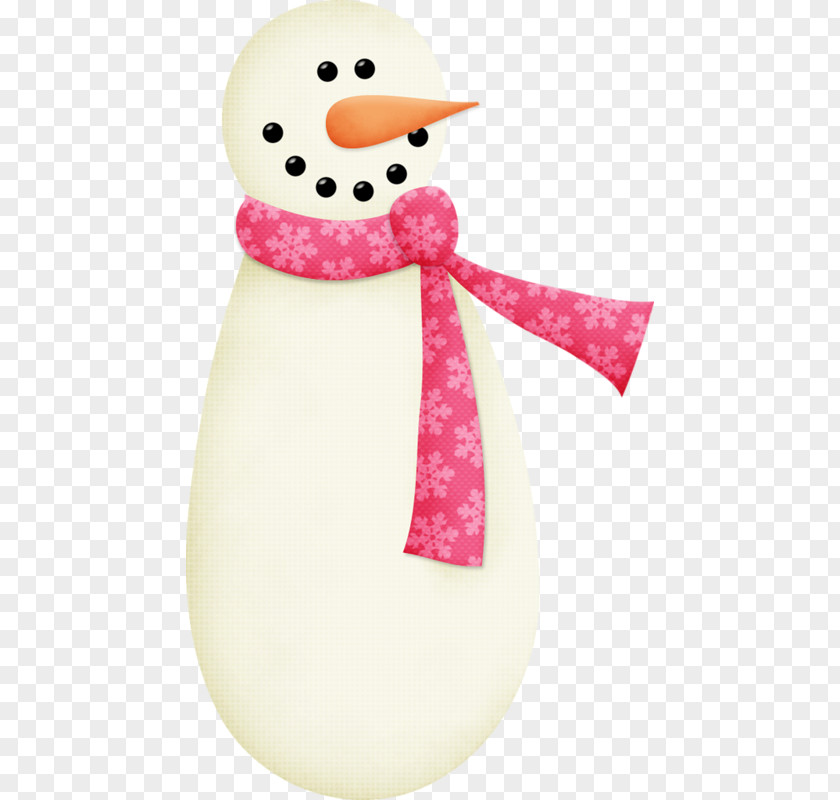 Hand-painted Cartoon Snowman PNG