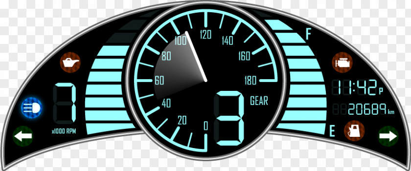 Instrument Panel Motor Vehicle Speedometers Dashboard Motorcycle Electronic Cluster PNG