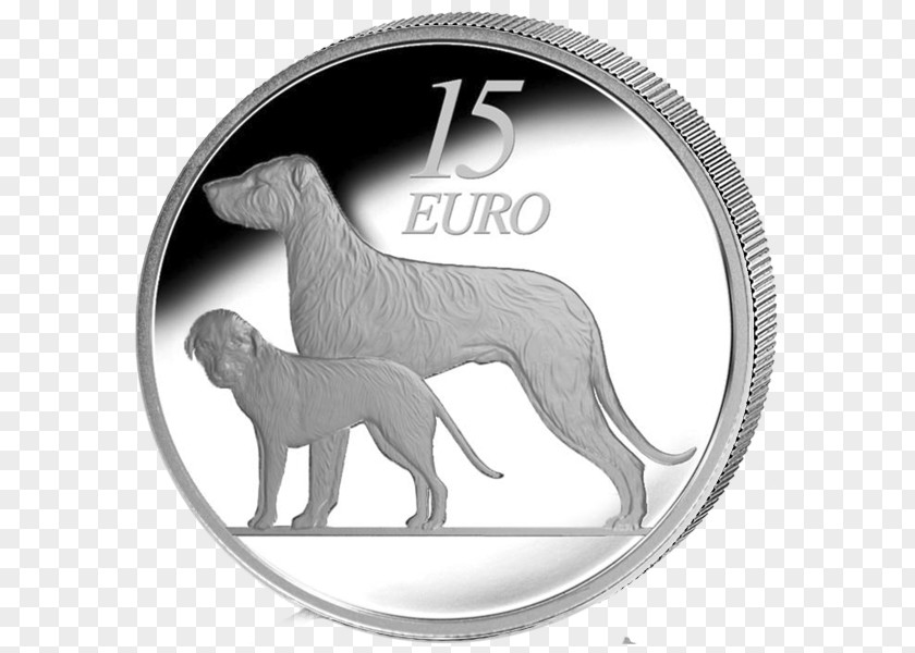Irish Wolfhound Ireland Euro Coins Dog Breed Retriever PNG