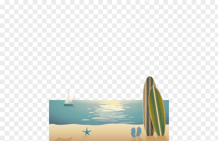 Sea Sailing Beach Poster Euclidean Vector PNG